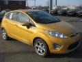 Yellow Blaze Metallic Tri-Coat 2011 Ford Fiesta SES Hatchback Exterior