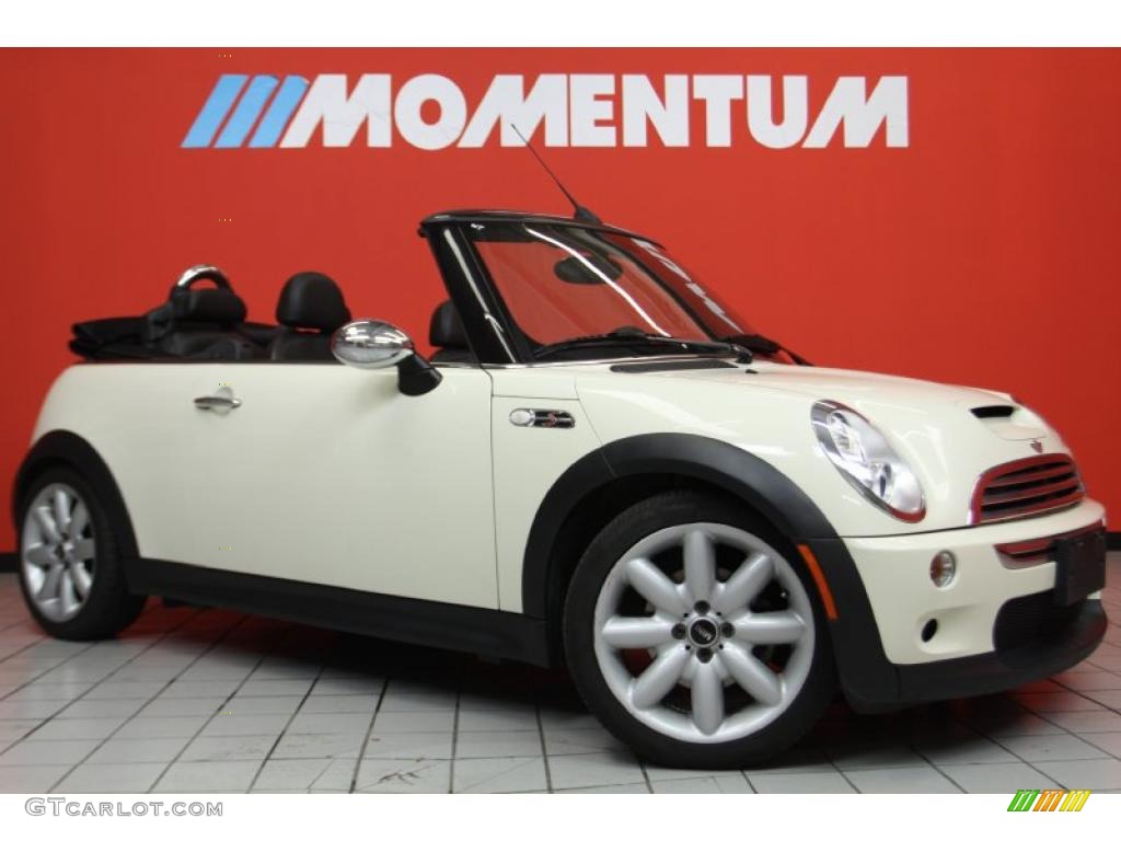 2006 Cooper S Convertible - Pepper White / Space Gray/Panther Black photo #1