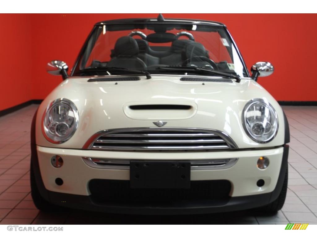 2006 Cooper S Convertible - Pepper White / Space Gray/Panther Black photo #28