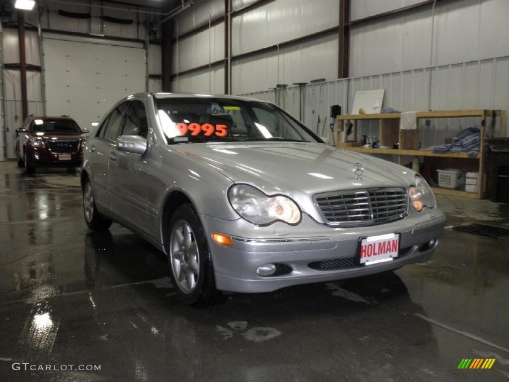 2001 C 240 Sedan - Brilliant Silver Metallic / Charcoal Black photo #2