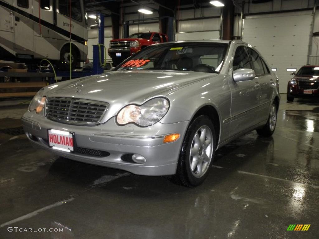 2001 C 240 Sedan - Brilliant Silver Metallic / Charcoal Black photo #3