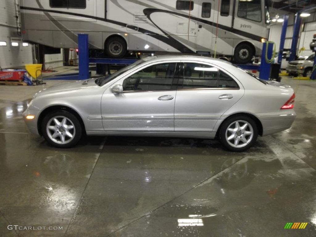 2001 C 240 Sedan - Brilliant Silver Metallic / Charcoal Black photo #4