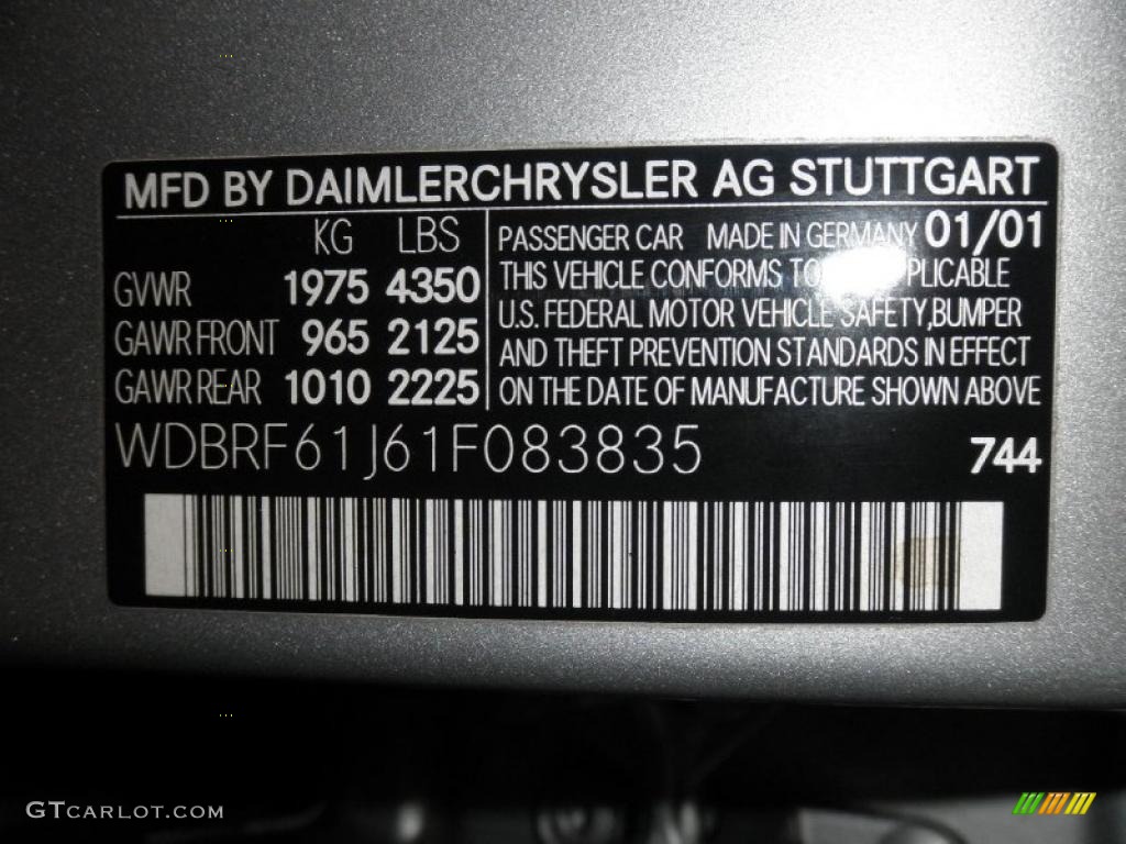 2001 C 240 Sedan - Brilliant Silver Metallic / Charcoal Black photo #22