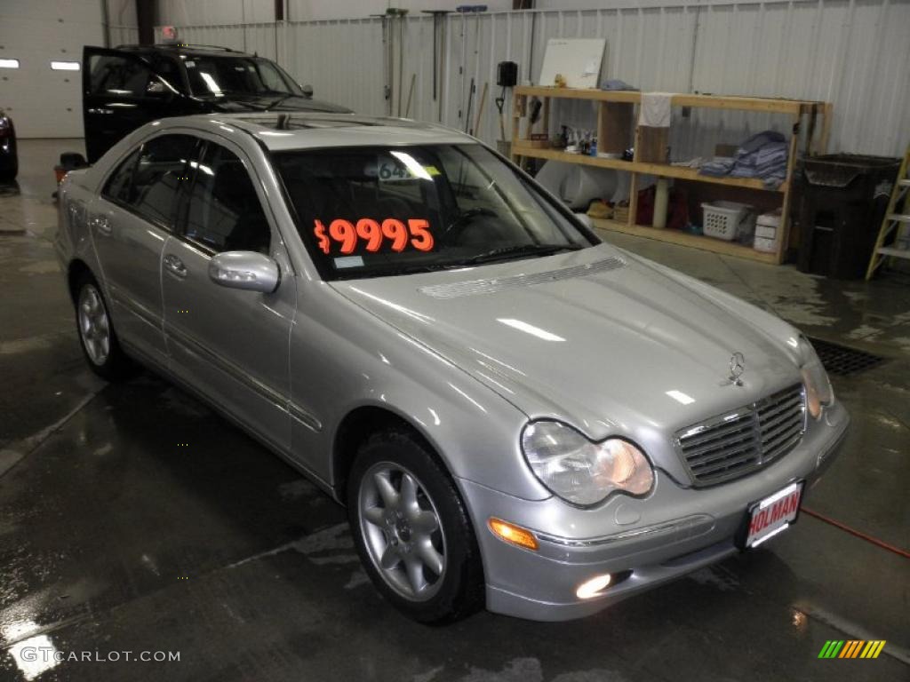 2001 C 240 Sedan - Brilliant Silver Metallic / Charcoal Black photo #24