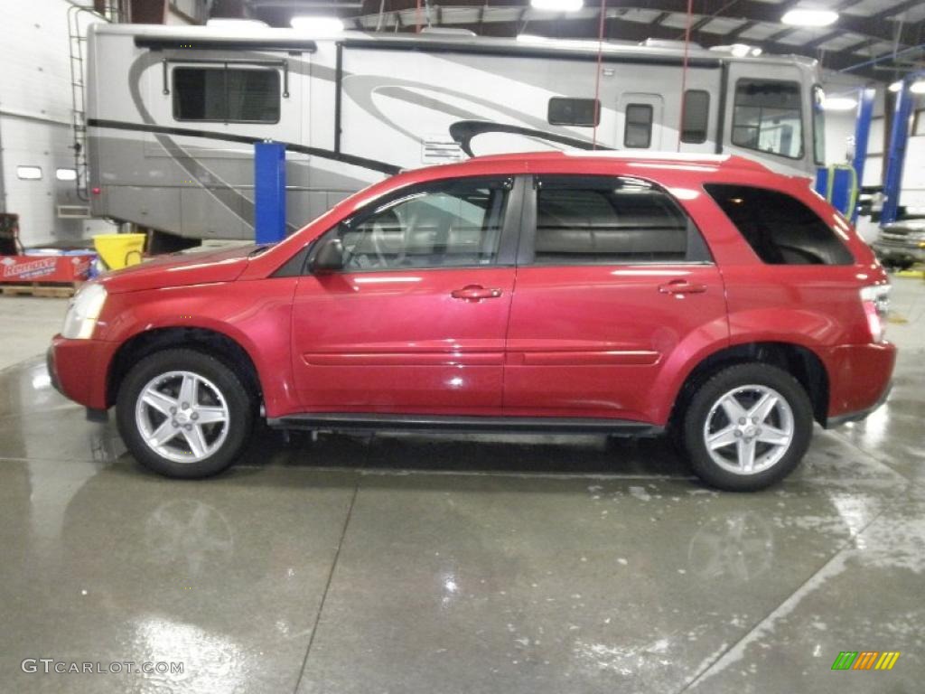 2005 Equinox LT AWD - Salsa Red Metallic / Light Gray photo #4