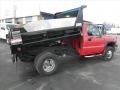 2003 Victory Red Chevrolet Silverado 3500 Regular Cab 4x4 Chassis Dump Truck  photo #21
