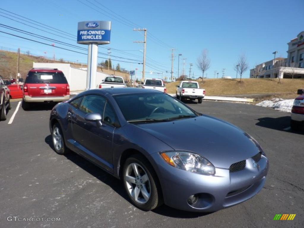 2007 Eclipse GS Coupe - Still Blue Pearl / Dark Charcoal photo #1