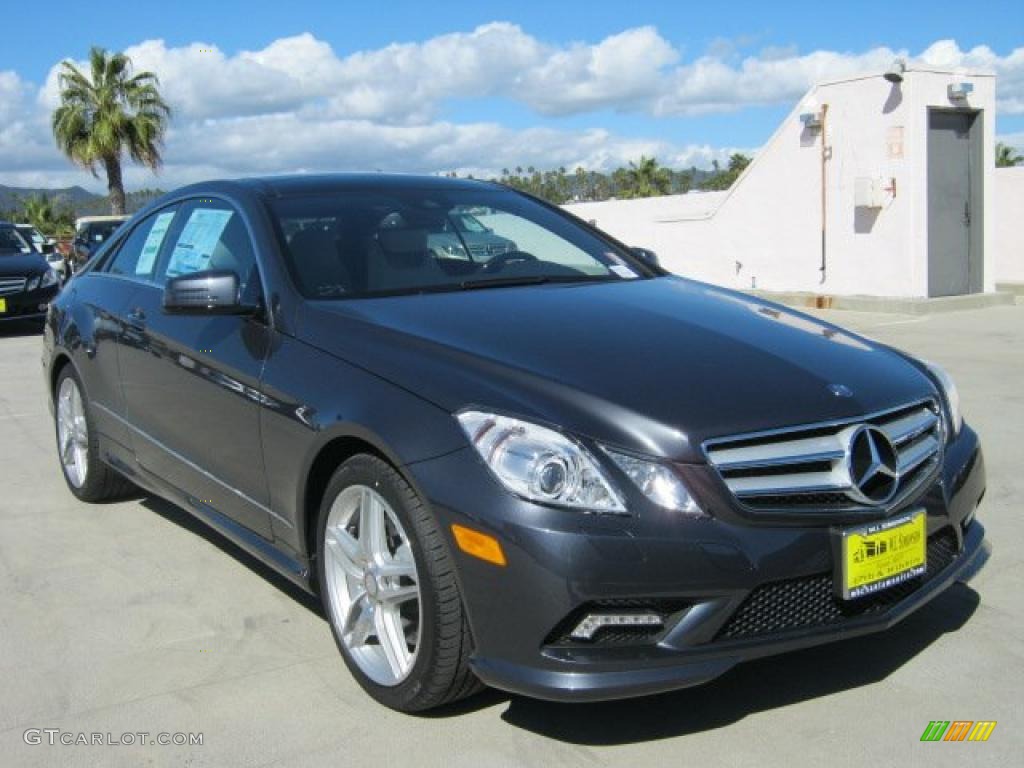 2011 E 550 Coupe - Steel Grey Metallic / Ash/Black photo #1