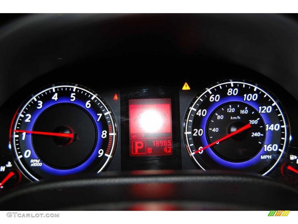 2008 Infiniti G 37 S Sport Coupe Gauges Photo #45494295