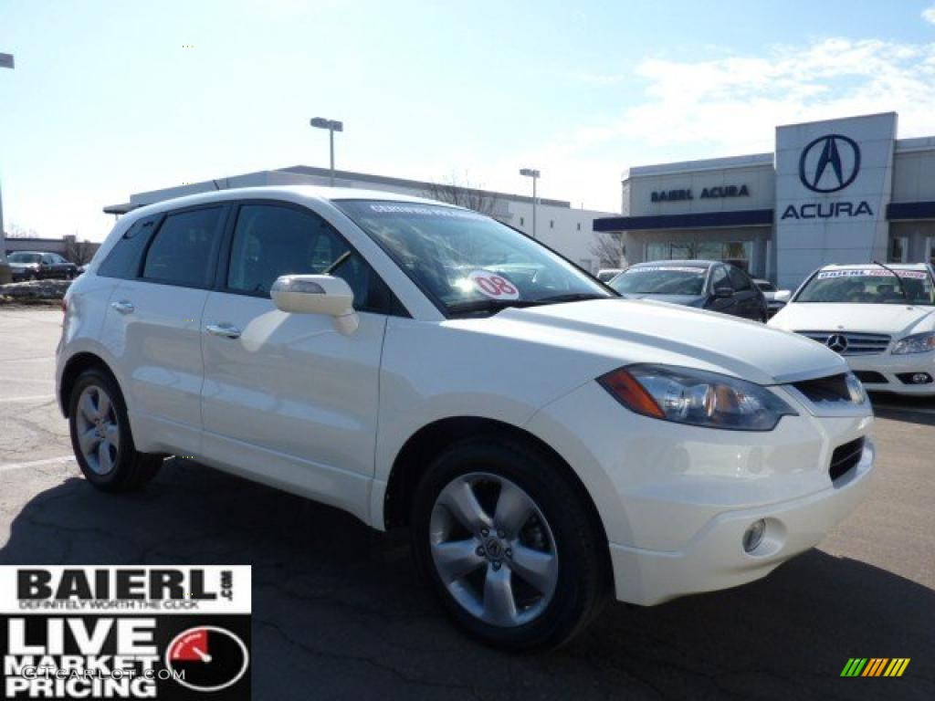 2008 RDX  - White Diamond Pearl / Ebony photo #1