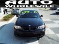 2009 Jet Black BMW 1 Series 128i Coupe  photo #2