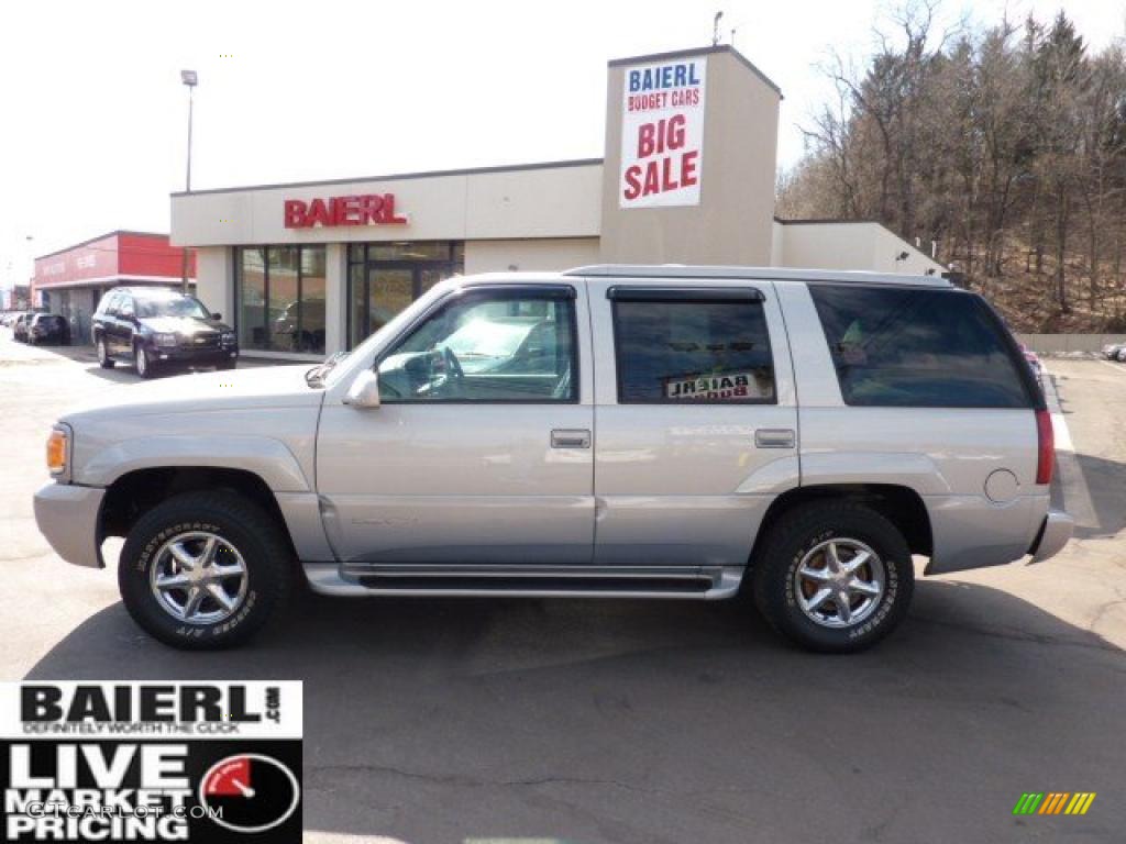 2000 Yukon Denali 4x4 - Silvermist Metallic / Stone Gray photo #4