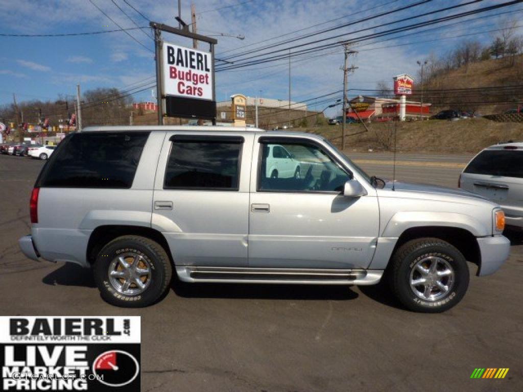 2000 Yukon Denali 4x4 - Silvermist Metallic / Stone Gray photo #8