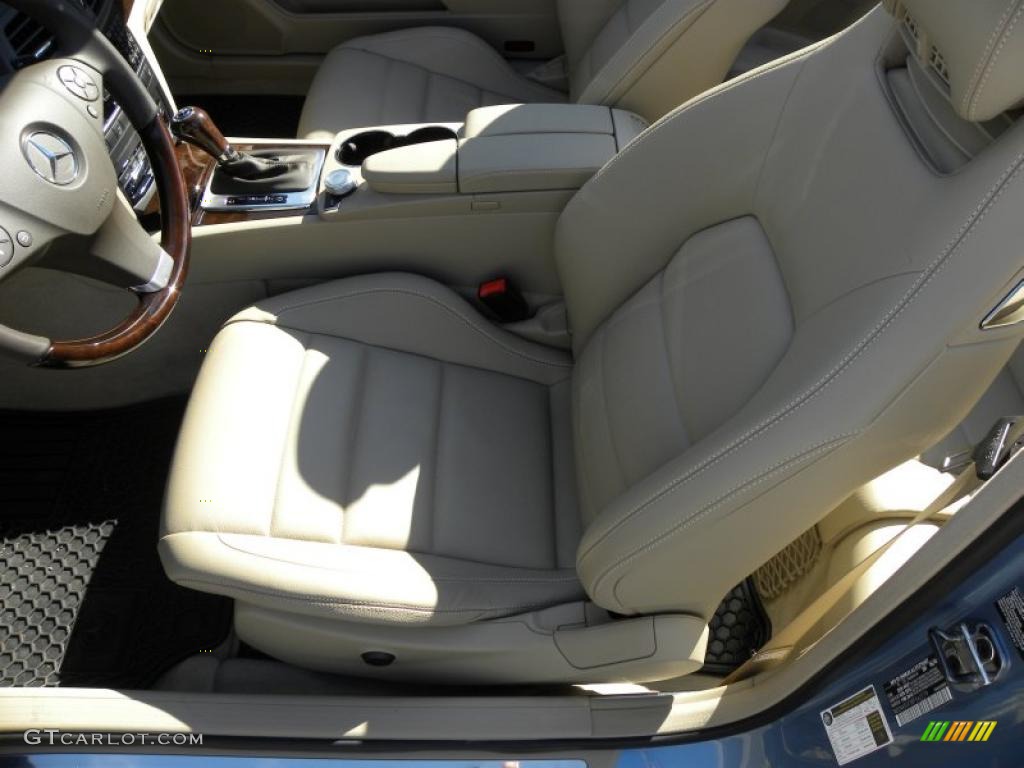 Almond/Mocha Interior 2011 Mercedes-Benz E 350 Cabriolet Photo #45502075
