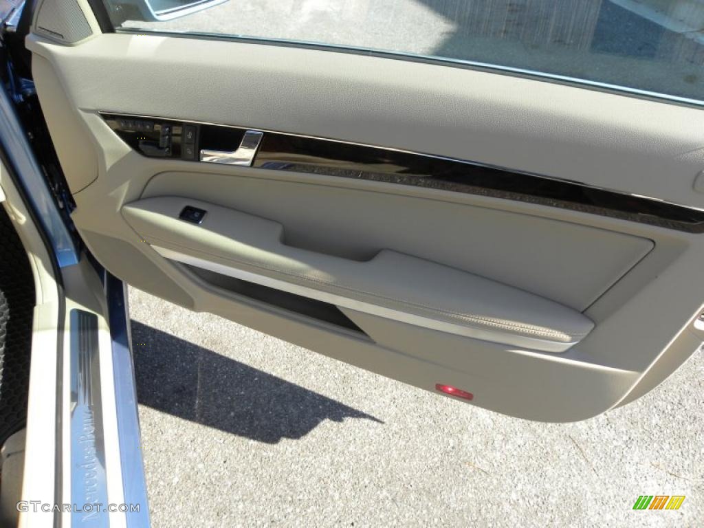 2011 Mercedes-Benz E 350 Cabriolet Almond/Mocha Door Panel Photo #45502109