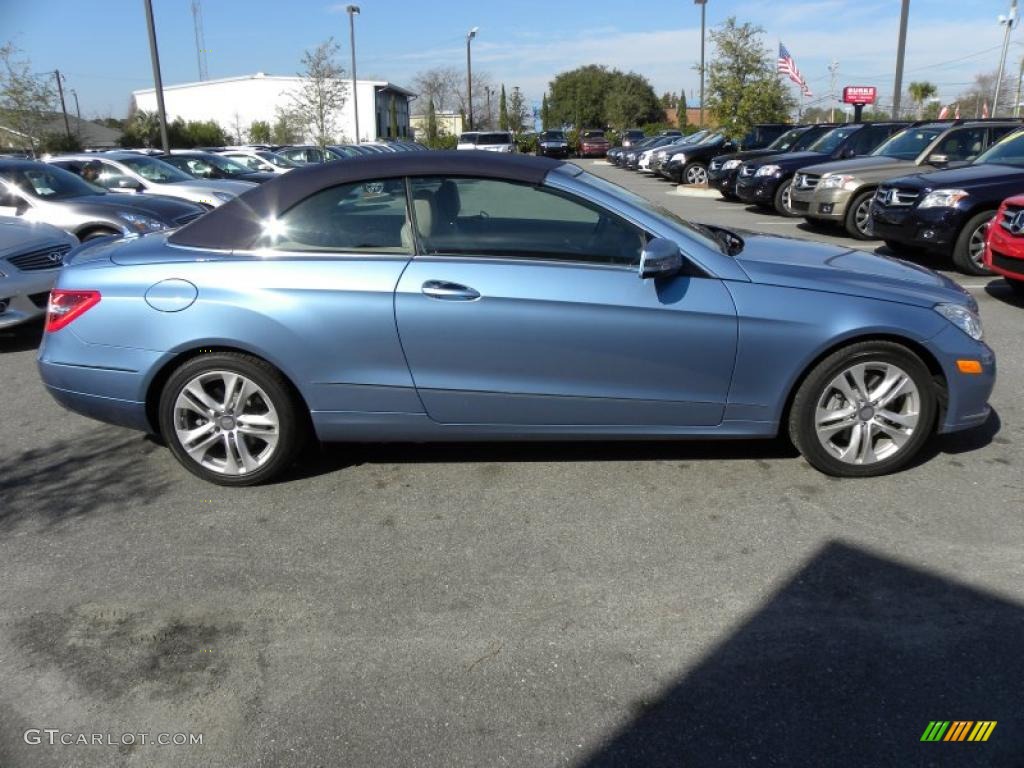 Quartz Blue Metallic 2011 Mercedes-Benz E 350 Cabriolet Exterior Photo #45502115