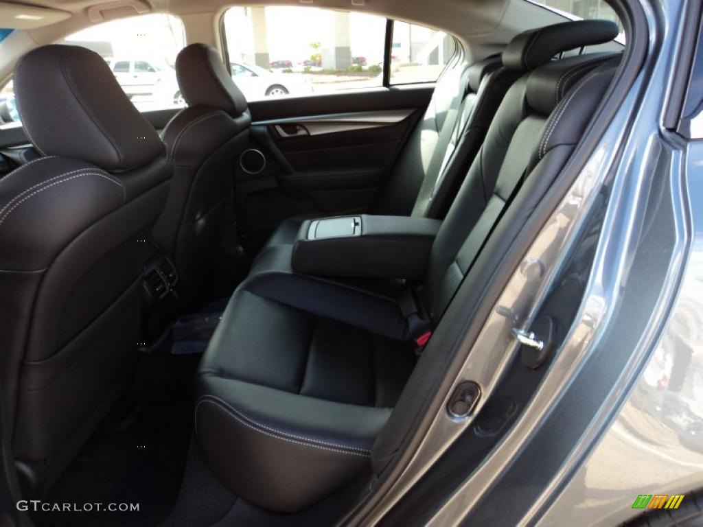 Ebony Black Interior 2011 Acura TL 3.7 SH-AWD Technology Photo #45502747