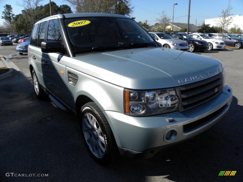 2007 Range Rover Sport HSE - Arctic Frost Metallic / Alpaca Beige photo #1