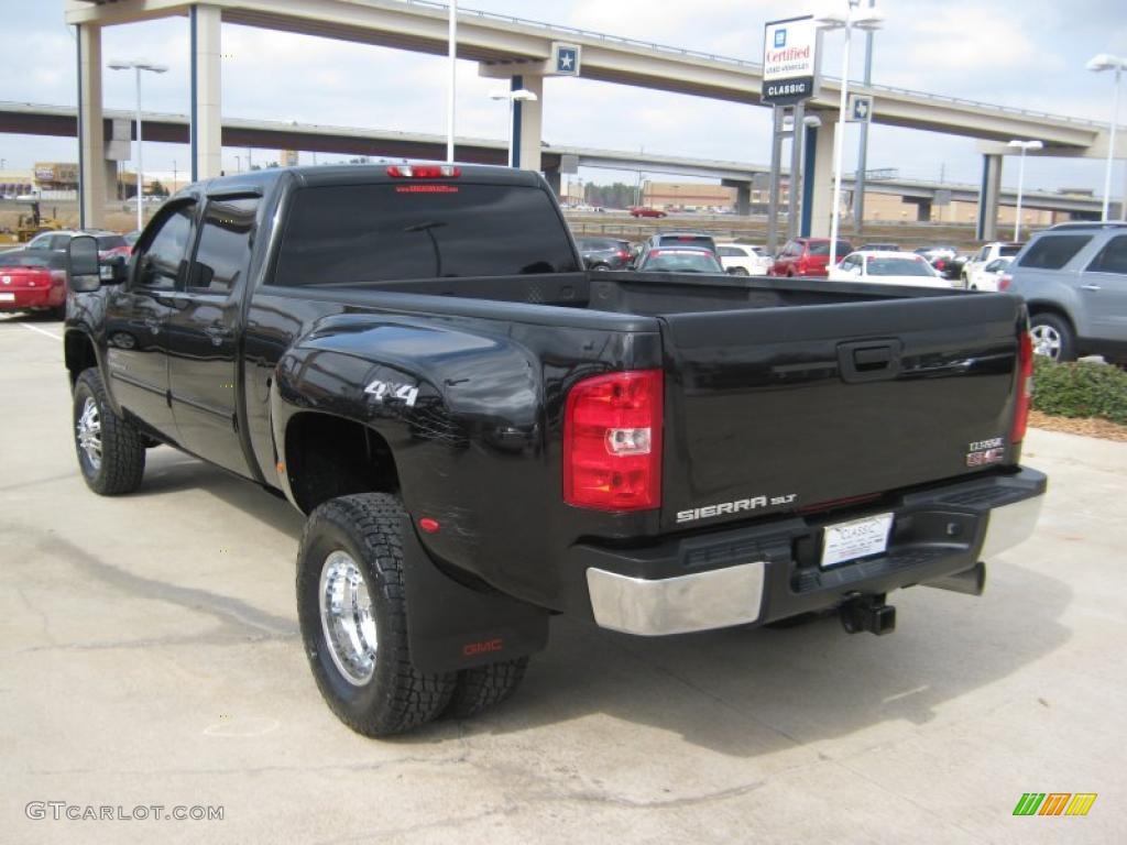 Carbon Black Metallic 2008 GMC Sierra 3500HD SLT Crew Cab 4x4 Dually Exterior Photo #45506383