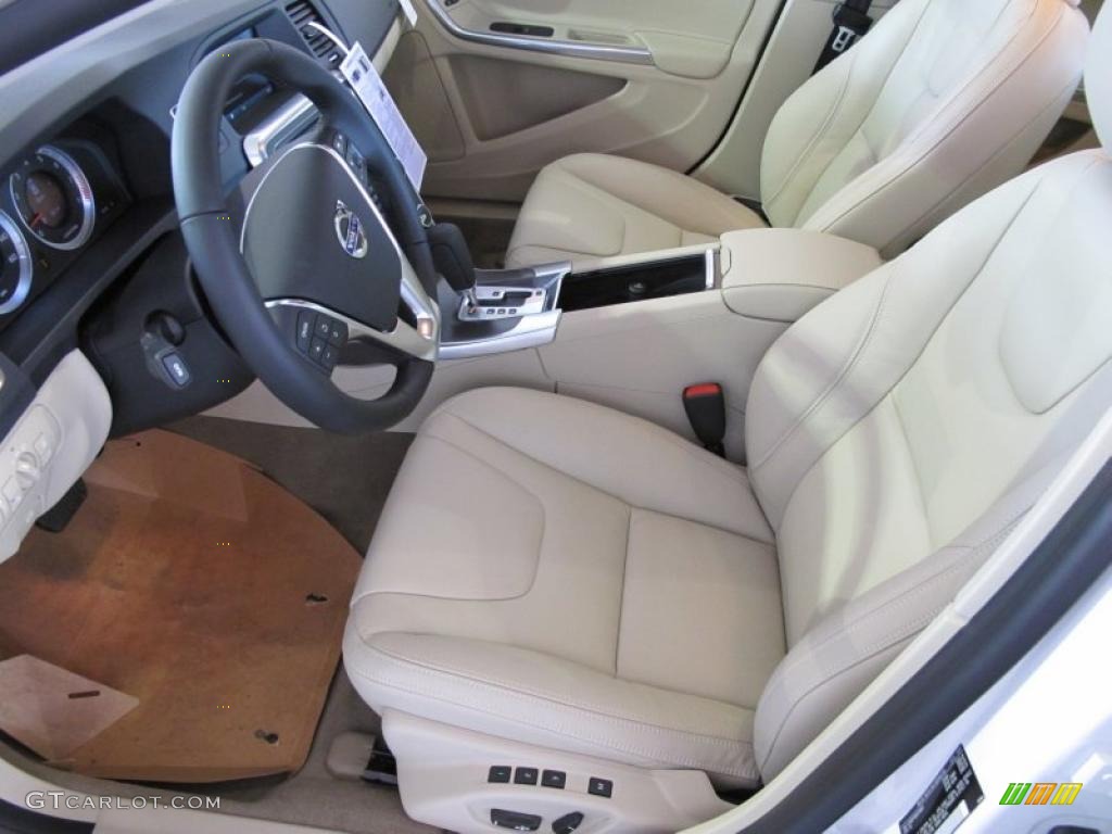 Soft Beige/Sandstone Interior 2011 Volvo S60 T6 AWD Photo #45506579