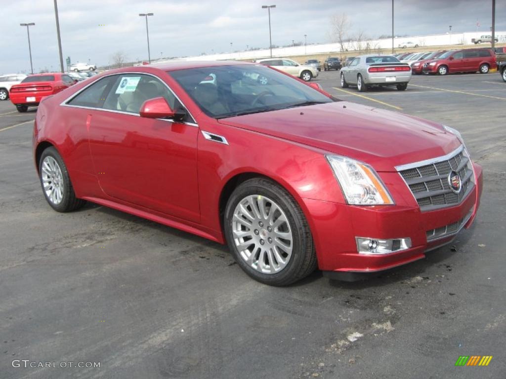 Crystal Red Tintcoat 2011 Cadillac CTS Coupe Exterior Photo #45507407