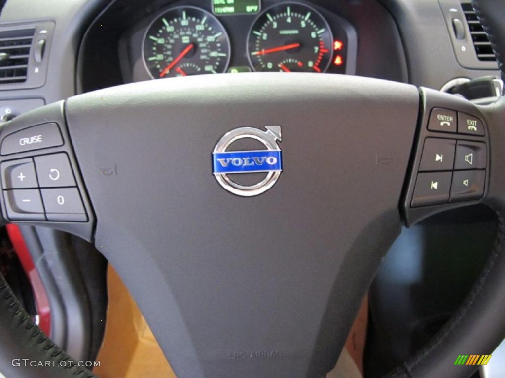 2011 Volvo C30 T5 Off Black T-Tec Steering Wheel Photo #45507695