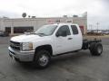Summit White - Silverado 3500HD Extended Cab 4x4 Chassis Photo No. 1