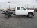 Summit White 2011 Chevrolet Silverado 3500HD Extended Cab 4x4 Chassis Exterior