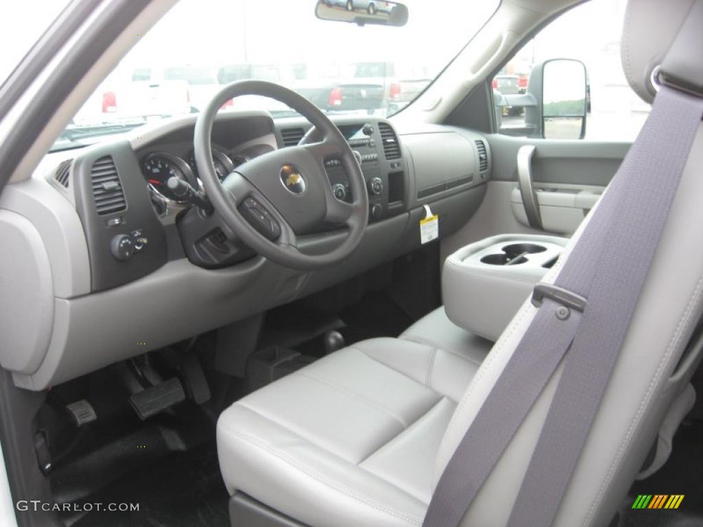 Dark Titanium Interior 2011 Chevrolet Silverado 3500HD Extended Cab 4x4 Chassis Photo #45507811