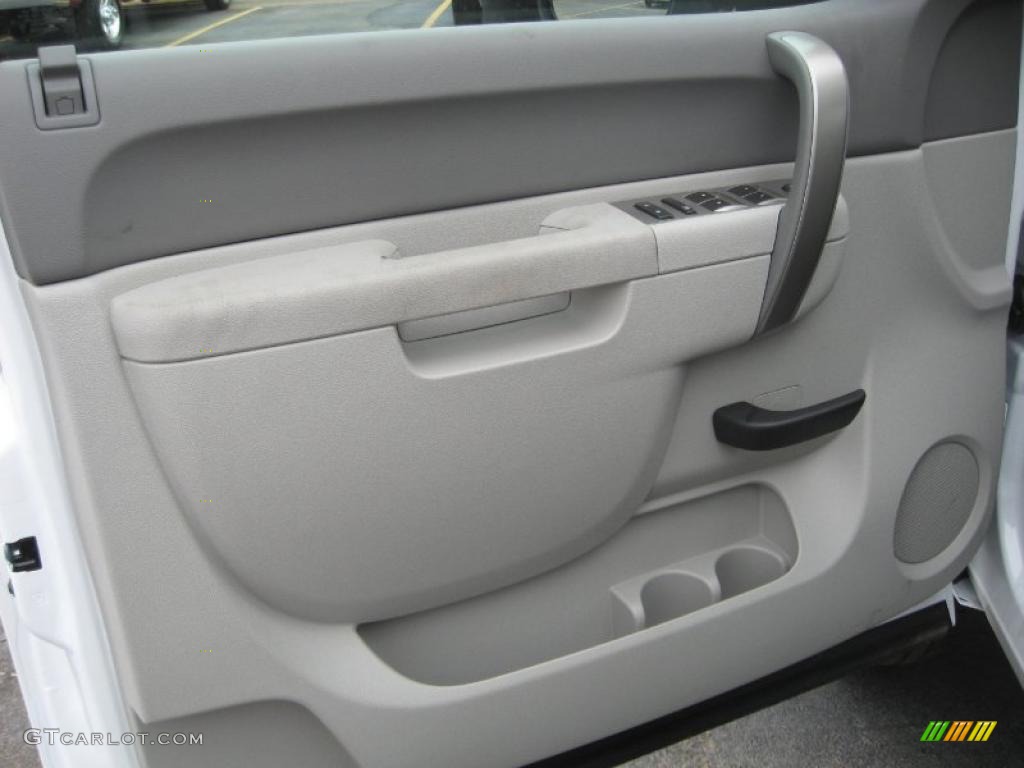2011 Chevrolet Silverado 3500HD Extended Cab 4x4 Chassis Dark Titanium Door Panel Photo #45507823