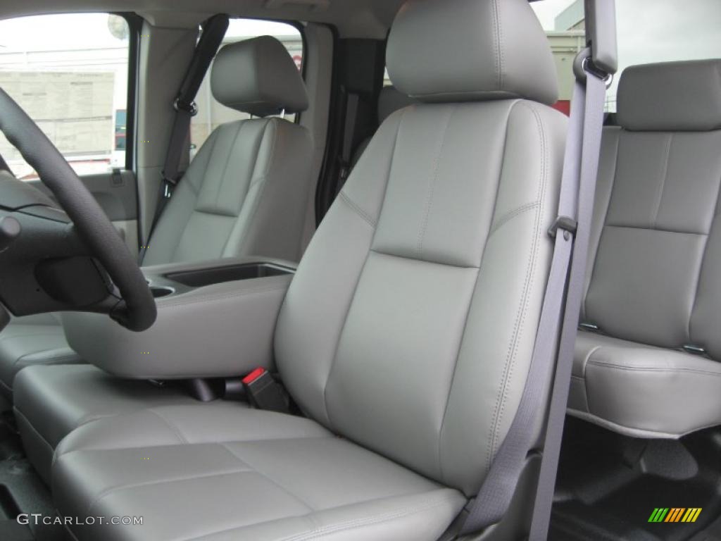 Dark Titanium Interior 2011 Chevrolet Silverado 3500HD Extended Cab 4x4 Chassis Photo #45507835