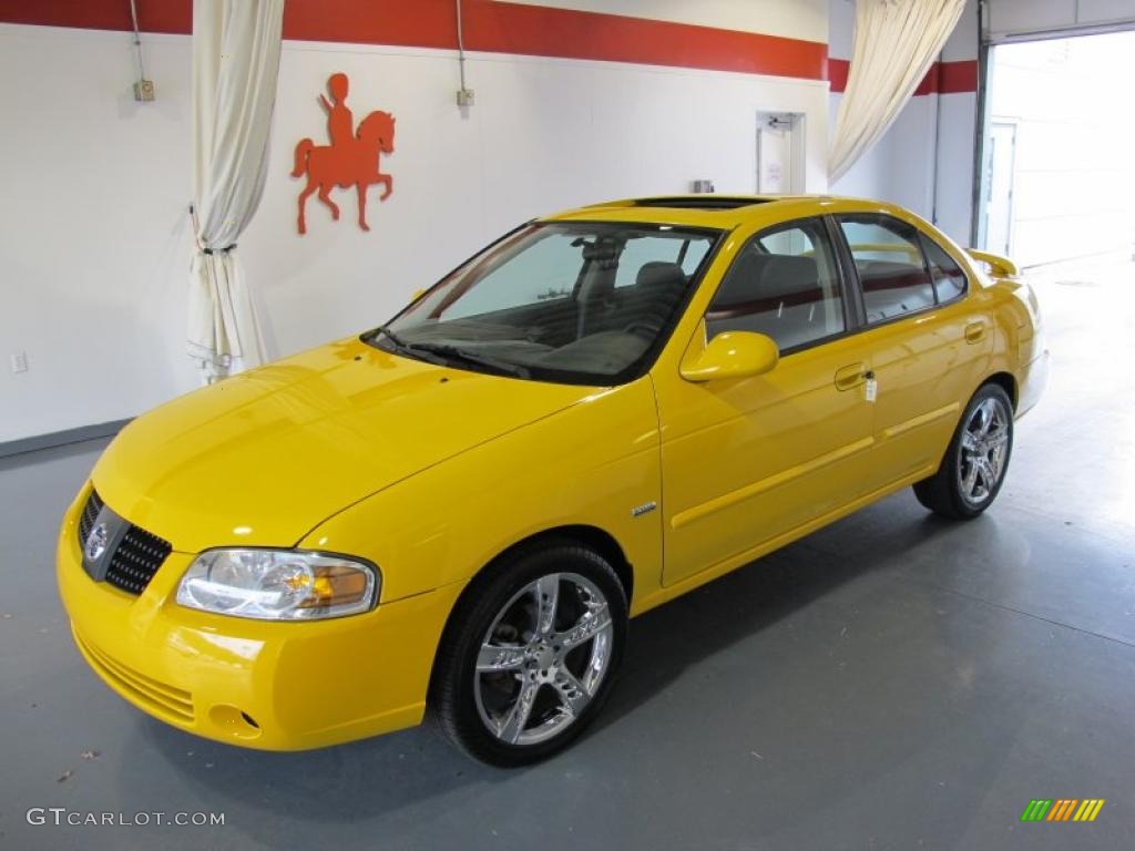 2006 Sentra 1.8 S Special Edition - Sunburst Yellow / Charcoal photo #1