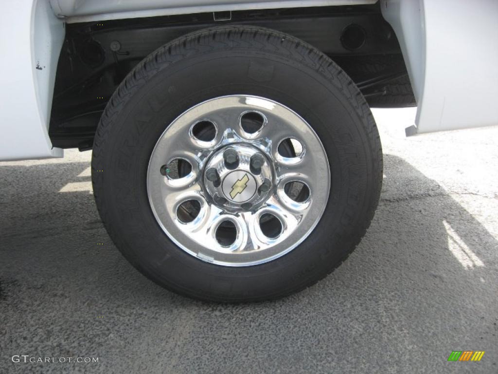 2008 Silverado 1500 LS Crew Cab - Summit White / Dark Titanium photo #19