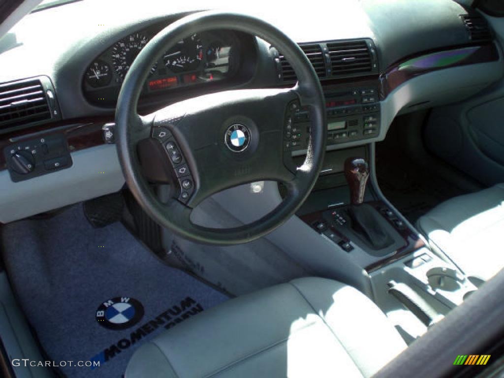 2003 3 Series 325i Sedan - Jet Black / Grey photo #6