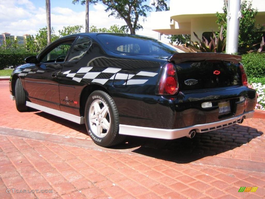 Black 2001 Chevrolet Monte Carlo SS Brickyard 400 Pace Car Exterior Photo #45509511