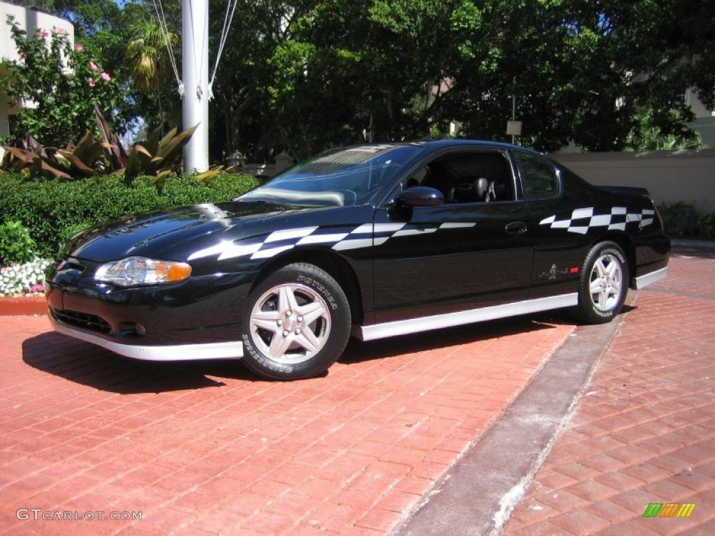 Black 2001 Chevrolet Monte Carlo SS Brickyard 400 Pace Car Exterior Photo #45509515
