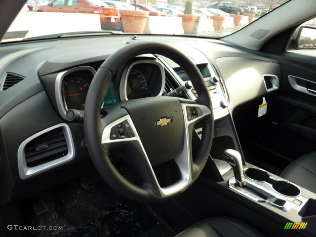 2011 Chevrolet Equinox LT AWD Jet Black Steering Wheel Photo #45510867