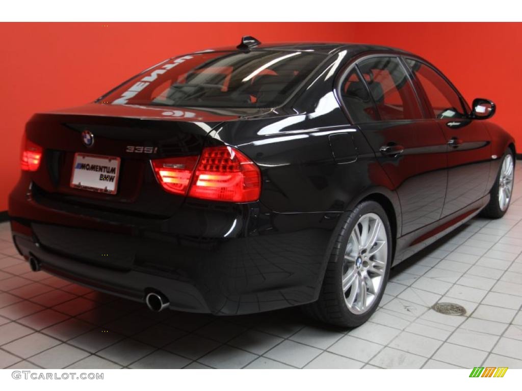 2011 3 Series 335i Sedan - Black Sapphire Metallic / Black photo #3