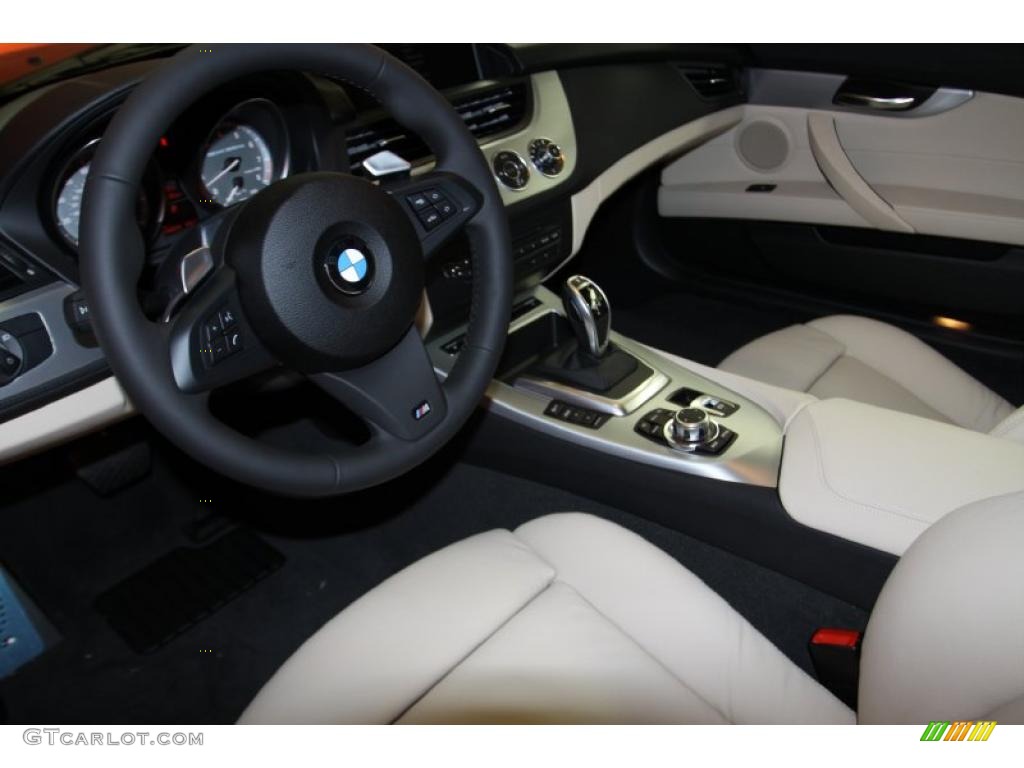 Ivory White Interior 2011 BMW Z4 sDrive35is Roadster Photo #45511219