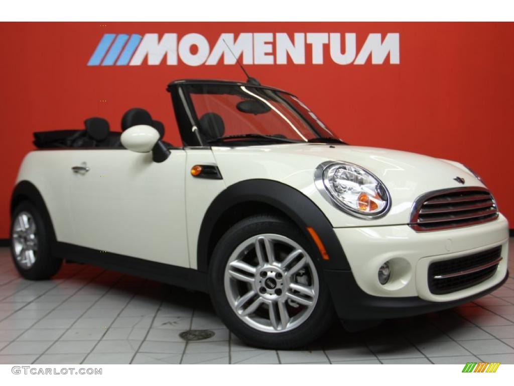 2011 Cooper Convertible - Pepper White / Carbon Black photo #1