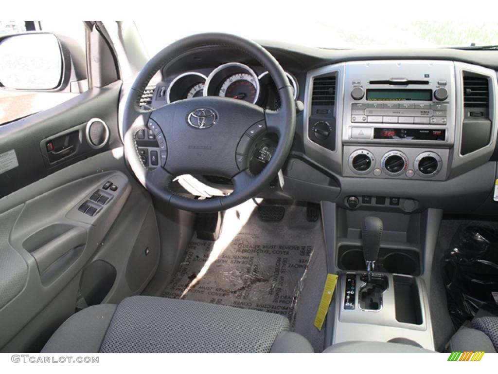 Graphite Gray Interior 2011 Toyota Tacoma V6 TRD Double Cab 4x4 Photo #45511599
