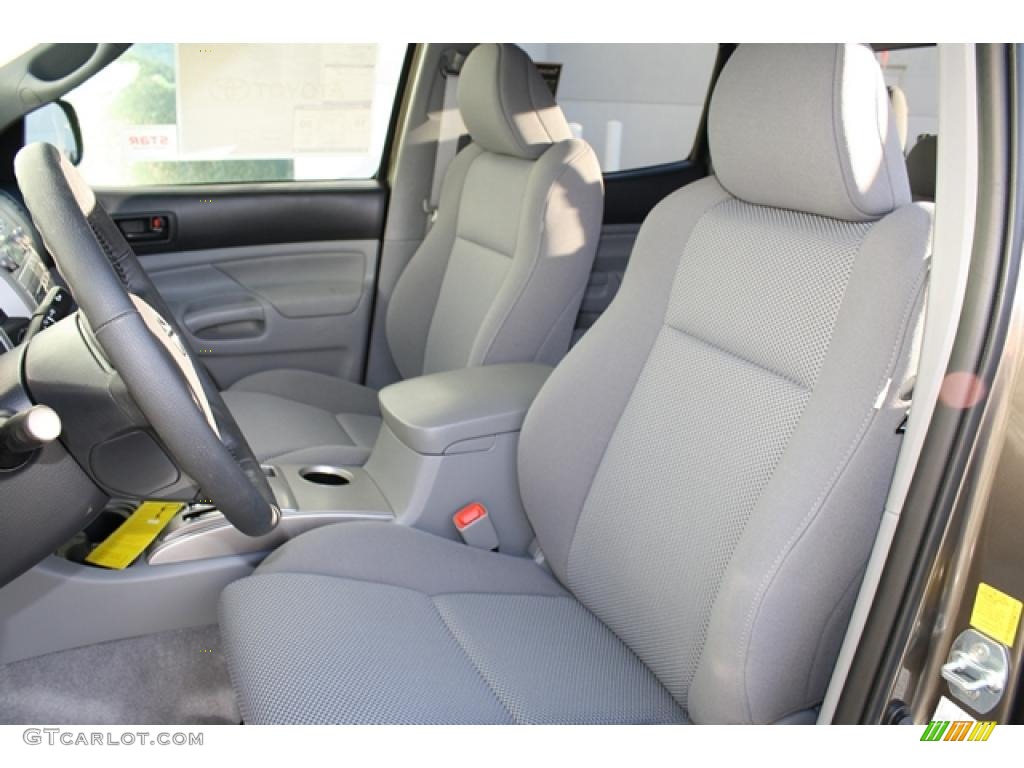 Graphite Gray Interior 2011 Toyota Tacoma V6 TRD Sport Double Cab 4x4 Photo #45511655