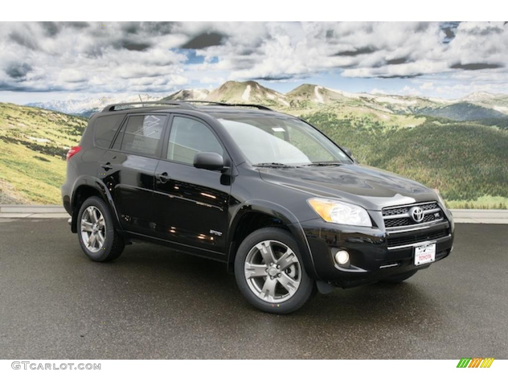 2011 RAV4 V6 Sport 4WD - Black / Ash photo #1