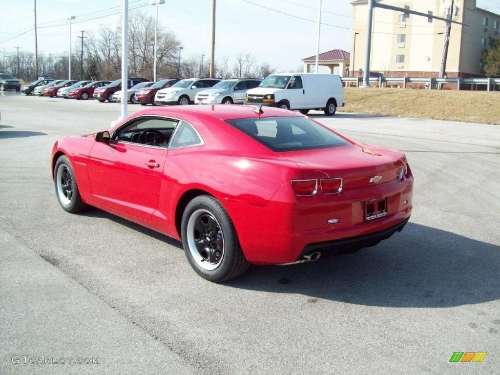 2011 Camaro LS Coupe - Victory Red / Gray photo #2