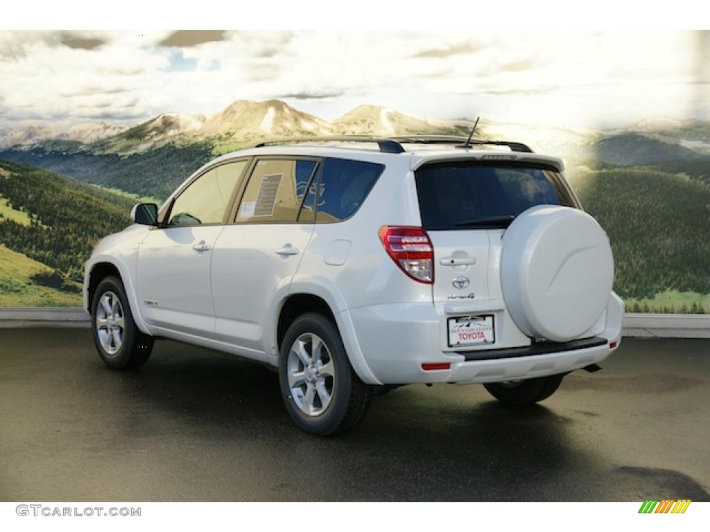 2011 RAV4 Limited 4WD - Super White / Ash photo #3