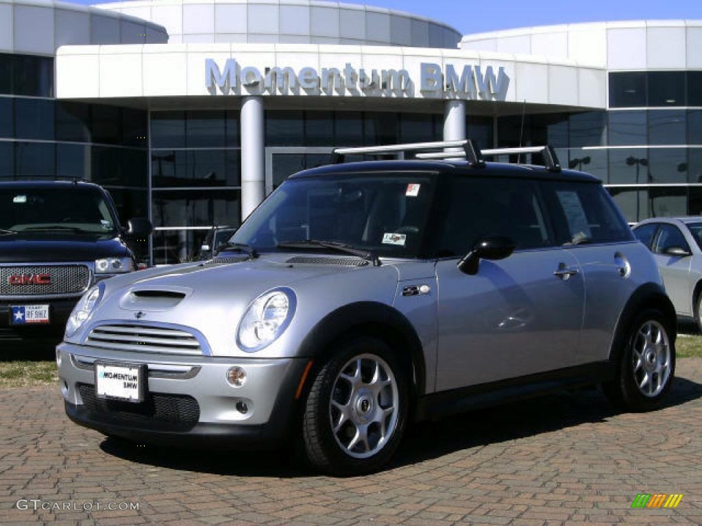 2006 Cooper S Hardtop - Pure Silver Metallic / Space Gray/Panther Black photo #1