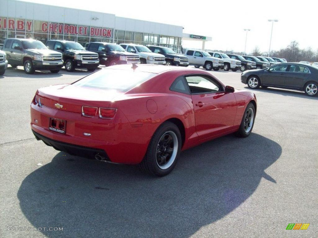 2011 Camaro LS Coupe - Victory Red / Gray photo #12