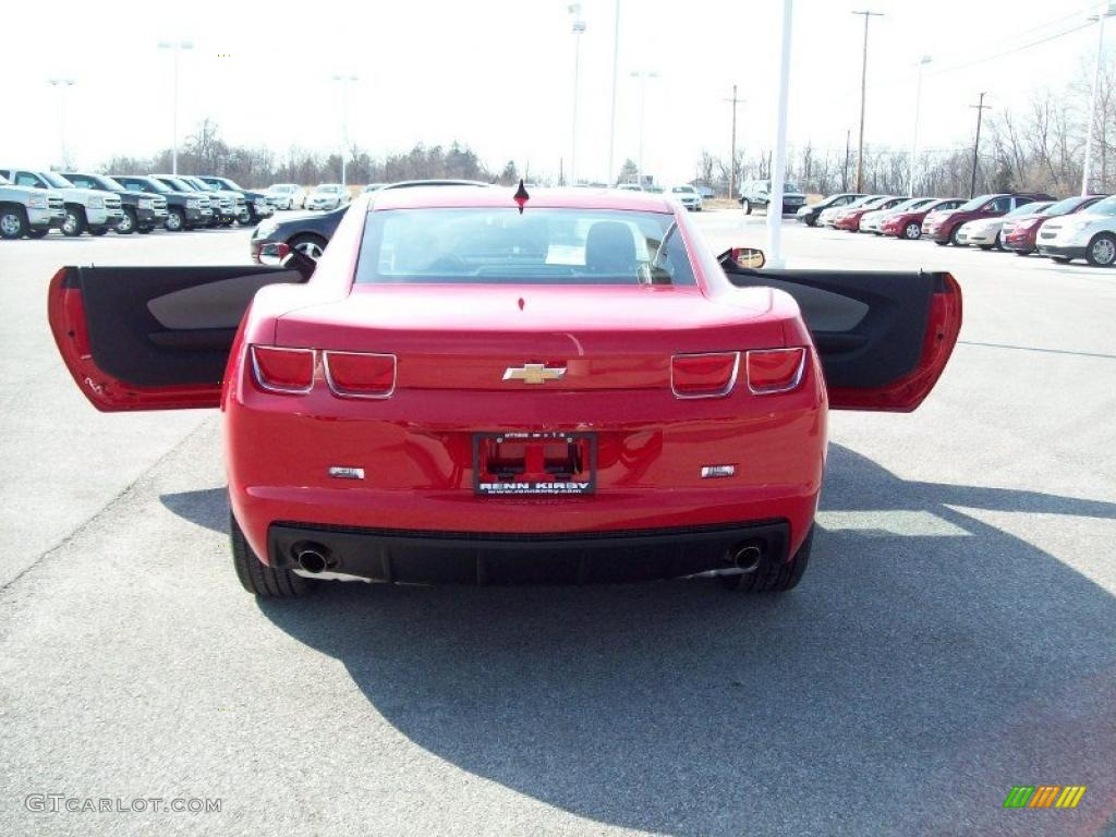 2011 Camaro LS Coupe - Victory Red / Gray photo #16