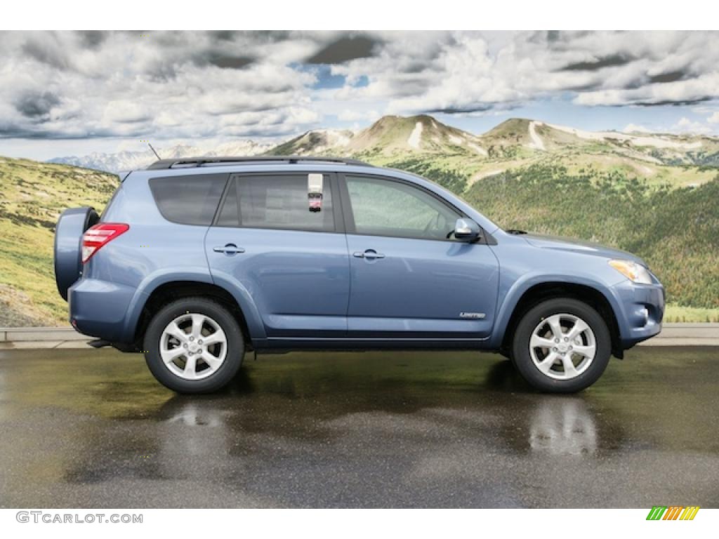 2011 RAV4 Limited 4WD - Pacific Blue Metallic / Ash photo #2