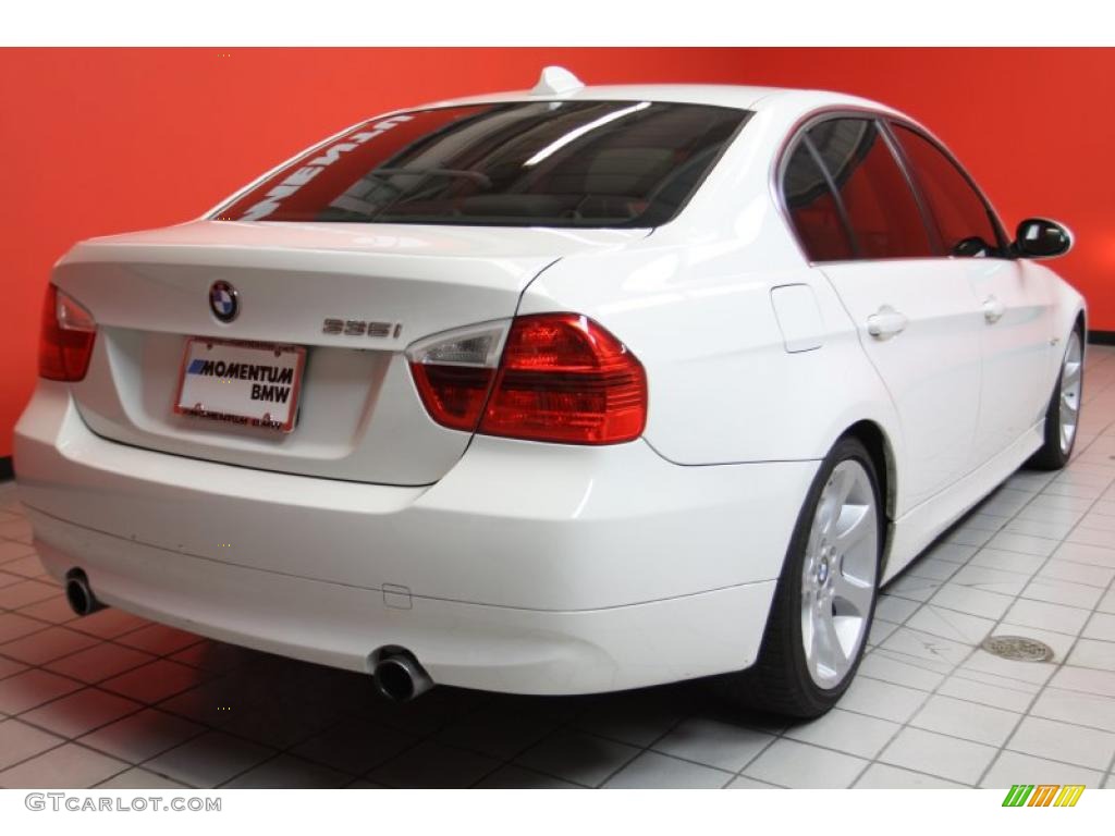 2008 3 Series 335i Sedan - Alpine White / Beige photo #3